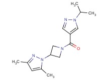 1-{1-[(1-isopropyl-1H-pyrazol-4-yl)carbonyl]-3-azetidinyl}-3,5-dimethyl-1H-pyrazole