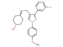 trans-4-({[3-(3-fluorophenyl)-1-(4-methoxyphenyl)-1H-pyrazol-4-yl]methyl}amino)cyclohexanol
