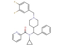 N-cyclopropyl-N-{1-[1-(3,4-difluorobenzyl)-4-piperidinyl]-2-phenylethyl}-2-pyridinecarboxamide