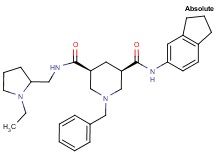 (3R,5S)-1-benzyl-N-(2,3-dihydro-1H-inden-5-yl)-N'-[(1-ethyl-2-pyrrolidinyl)methyl]-3,5-piperidinedicarboxamide