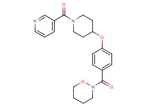 2-(4-{[1-(3-pyridinylcarbonyl)-4-piperidinyl]oxy}benzoyl)-1,2-oxazinane