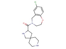 7-chloro-4-(2,8-diazaspiro[4.5]dec-3-ylcarbonyl)-2,3,4,5-tetrahydro-1,4-benzoxazepine dihydrochloride