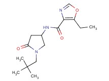N-[1-(2,2-dimethylpropyl)-5-oxo-3-pyrrolidinyl]-5-ethyl-1,3-oxazole-4-carboxamide