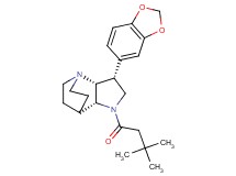 (3R*,3aR*,7aR*)-3-(1,3-benzodioxol-5-yl)-1-(3,3-dimethylbutanoyl)octahydro-4,7-ethanopyrrolo[3,2-b]pyridine