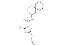 N-1,9-dioxaspiro[5.5]undec-4-yl-2-(ethylamino)-4-methyl-1,3-thiazole-5-carboxamide