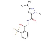 N-{2-hydroxy-2-[2-(trifluoromethyl)phenyl]ethyl}-3-isopropyl-1-methyl-1H-pyrazole-5-carboxamide