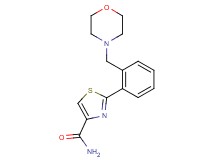 2-[2-(morpholin-4-ylmethyl)phenyl]-1,3-thiazole-4-carboxamide