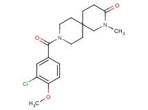 9-(3-chloro-4-methoxybenzoyl)-2-methyl-2,9-diazaspiro[5.5]undecan-3-one