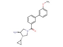 (3R*,4S*)-4-cyclopropyl-1-[(3'-methoxybiphenyl-3-yl)carbonyl]pyrrolidin-3-amine