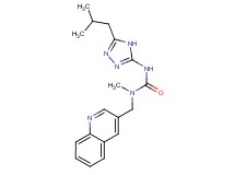 N'-(5-isobutyl-4H-1,2,4-triazol-3-yl)-N-methyl-N-(quinolin-3-ylmethyl)urea