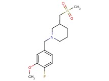 1-(4-fluoro-3-methoxybenzyl)-3-[(methylsulfonyl)methyl]piperidine