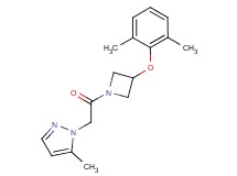 1-{2-[3-(2,6-dimethylphenoxy)-1-azetidinyl]-2-oxoethyl}-5-methyl-1H-pyrazole