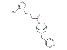 (1S*,5R*)-6-[4-(2-methyl-1H-imidazol-1-yl)butanoyl]-3-(4-pyridinylmethyl)-3,6-diazabicyclo[3.2.2]nonane