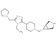 (1R*,5S*,6r)-6-({4-[4-ethyl-5-(pyrrolidin-1-ylmethyl)-4H-1,2,4-triazol-3-yl]piperidin-1-yl}methyl)-3-azabicyclo[3.1.0]hexane