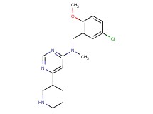 N-(5-chloro-2-methoxybenzyl)-N-methyl-6-piperidin-3-ylpyrimidin-4-amine