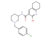 N-[1-(4-chlorobenzyl)-3-piperidinyl]-2-hydroxy-5,6,7,8-tetrahydro-3-quinolinecarboxamide