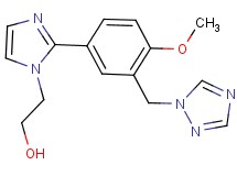2-{2-[4-methoxy-3-(1H-1,2,4-triazol-1-ylmethyl)phenyl]-1H-imidazol-1-yl}ethanol