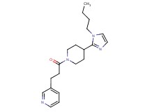 3-{3-[4-(1-butyl-1H-imidazol-2-yl)piperidin-1-yl]-3-oxopropyl}pyridine