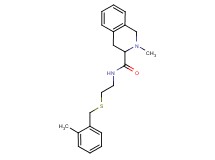 2-methyl-N-{2-[(2-methylbenzyl)thio]ethyl}-1,2,3,4-tetrahydroisoquinoline-3-carboxamide