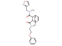 (3aR*,6S*)-N-(isoxazol-3-ylmethyl)-N-methyl-1-oxo-2-(2-phenoxyethyl)-1,2,3,6,7,7a-hexahydro-3a,6-epoxyisoindole-7-carboxamide