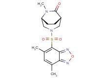 (1S*,5R*)-3-[(5,7-dimethyl-2,1,3-benzoxadiazol-4-yl)sulfonyl]-6-methyl-3,6-diazabicyclo[3.2.2]nonan-7-one