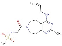 N-{2-[4-(allylamino)-2-methyl-5,6,8,9-tetrahydro-7H-pyrimido[4,5-d]azepin-7-yl]-2-oxoethyl}methanesulfonamide