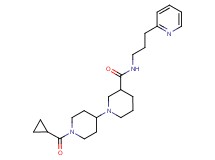 1'-(cyclopropylcarbonyl)-N-(3-pyridin-2-ylpropyl)-1,4'-bipiperidine-3-carboxamide