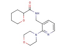 N-{[2-(4-morpholinyl)-3-pyridinyl]methyl}tetrahydro-2H-pyran-2-carboxamide