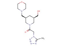 [(3R*,5R*)-1-[(5-methyl-1H-tetrazol-1-yl)acetyl]-5-(4-morpholinylmethyl)-3-piperidinyl]methanol