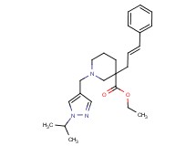 ethyl 1-[(1-isopropyl-1H-pyrazol-4-yl)methyl]-3-[(2E)-3-phenyl-2-propen-1-yl]-3-piperidinecarboxylate