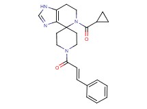 5-(cyclopropylcarbonyl)-1'-[(2E)-3-phenylprop-2-enoyl]-1,5,6,7-tetrahydrospiro[imidazo[4,5-c]pyridine-4,4'-piperidine]