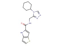 N-[(4-cyclohexyl-4H-1,2,4-triazol-3-yl)methyl]-4H-thieno[3,2-b]pyrrole-5-carboxamide