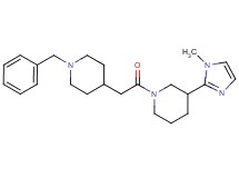 1-[(1-benzylpiperidin-4-yl)acetyl]-3-(1-methyl-1H-imidazol-2-yl)piperidine