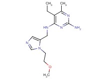 5-ethyl-N~4~-{[1-(2-methoxyethyl)-1H-imidazol-5-yl]methyl}-6-methylpyrimidine-2,4-diamine