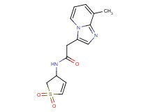 N-(1,1-dioxido-2,3-dihydro-3-thienyl)-2-(8-methylimidazo[1,2-a]pyridin-3-yl)acetamide