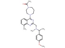 N-{[4-(4-acetyl-1,4-diazepan-1-yl)-8-methyl-2-quinazolinyl]methyl}-1-(4-methoxyphenyl)-N-methylethanamine