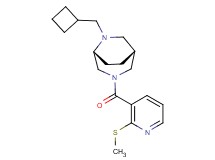 (1R*,5R*)-6-(cyclobutylmethyl)-3-{[2-(methylthio)pyridin-3-yl]carbonyl}-3,6-diazabicyclo[3.2.2]nonane