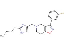 5-[(2-butyl-1H-imidazol-4-yl)methyl]-3-(3-fluorophenyl)-4,5,6,7-tetrahydroisoxazolo[4,5-c]pyridine