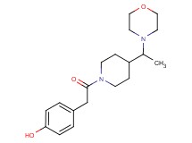 4-(2-{4-[1-(4-morpholinyl)ethyl]-1-piperidinyl}-2-oxoethyl)phenol