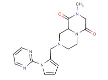 2-methyl-8-[(1-pyrimidin-2-yl-1H-pyrrol-2-yl)methyl]tetrahydro-2H-pyrazino[1,2-a]pyrazine-1,4(3H,6H)-dione