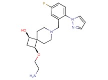 rel-(1R,3S)-3-(2-aminoethoxy)-7-[5-fluoro-2-(1H-pyrazol-1-yl)benzyl]-7-azaspiro[3.5]nonan-1-ol dihydrochloride
