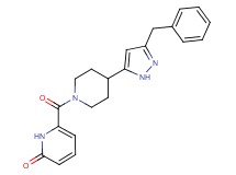 6-{[4-(3-benzyl-1H-pyrazol-5-yl)piperidin-1-yl]carbonyl}pyridin-2(1H)-one