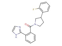 2-(2-{[3-(2-fluorophenyl)-1-pyrrolidinyl]carbonyl}phenyl)-1H-imidazole