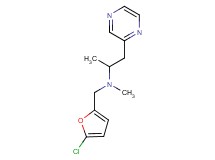 N-[(5-chloro-2-furyl)methyl]-N-methyl-1-pyrazin-2-ylpropan-2-amine
