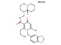 1-(1,3-benzodioxol-5-ylmethyl)-6-methyl-N-[(1S,9aR)-octahydro-2H-quinolizin-1-ylmethyl]-4-oxo-2-propyl-1,4-dihydro-3-pyridinecarboxamide