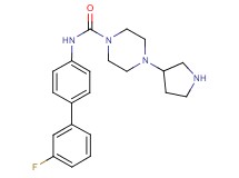 N-(3'-fluorobiphenyl-4-yl)-4-pyrrolidin-3-ylpiperazine-1-carboxamide