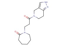 1-[3-oxo-3-(2,4,6,7-tetrahydro-5H-pyrazolo[4,3-c]pyridin-5-yl)propyl]azepan-2-one
