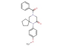 9-benzoyl-6-(4-methoxyphenyl)-6,9-diazaspiro[4.5]decan-7-one