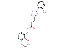 N-(2,3-dimethoxybenzyl)-3-[3-(2-methylphenyl)-1,2,4-oxadiazol-5-yl]propanamide
