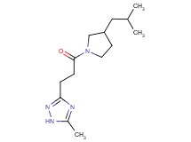 3-[3-(3-isobutylpyrrolidin-1-yl)-3-oxopropyl]-5-methyl-1H-1,2,4-triazole